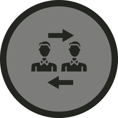 İnsan simgesinin vektör illüstrasyonu