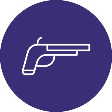 Bir silah simgesinin vektör illüstrasyonu