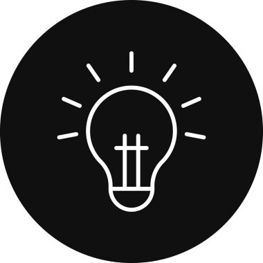 bulb vector glyph icon design