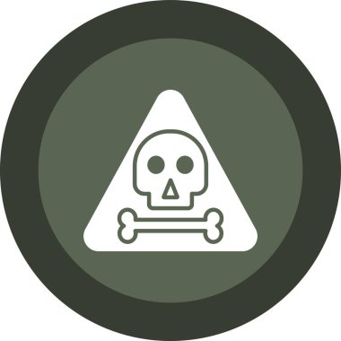 Kurukafa simgesi vektör illüstrasyonu