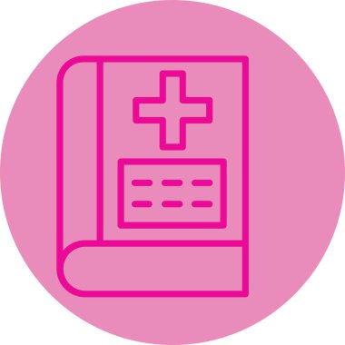 Tıbbi haç simgesinin vektör illüstrasyonu