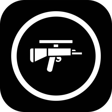 silah simgesi soyut bir grupta izole edildi