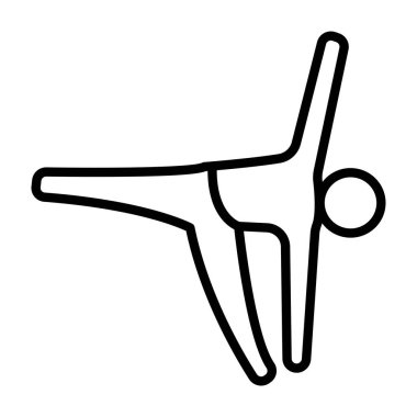 Tek bir insan vücudunun vektör çizimi