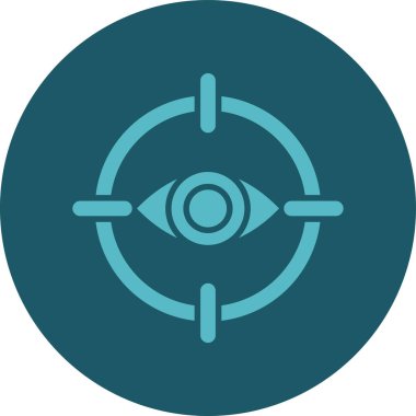 Benzersiz göz vektörü simgesi