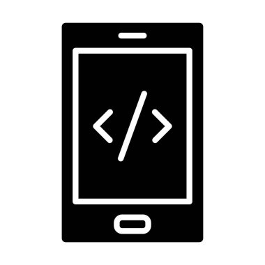 mobil geliştirme vektör simgesi deseni