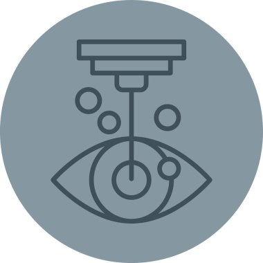 Göz simgesi vektör illüstrasyonu