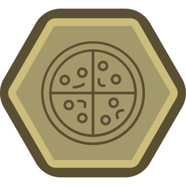 Yemek. Web simgesi basit illüstrasyon