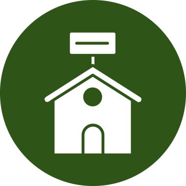 Ev simgesinin vektör illüstrasyonu