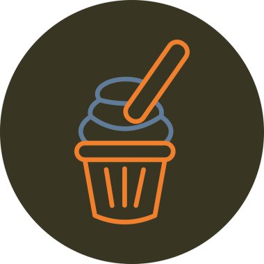 Tatlım. Web simgesi basit illüstrasyon