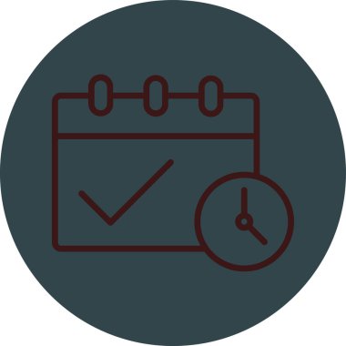 Modern b 'nin vektör illüstrasyonu zaman simgesinden yoksun