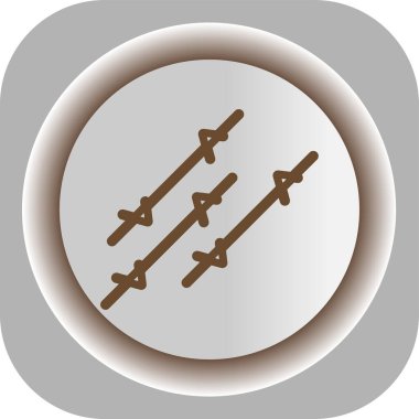 Beyaz arkaplanda izole edilmiş trend tasarım biçiminde vektör pusula simgesi