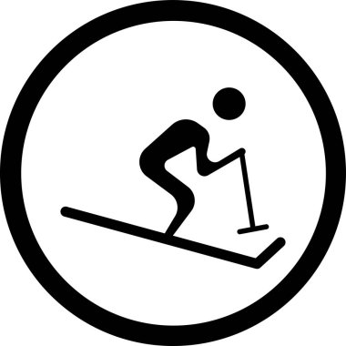 Kayak. Web simgesi basit illüstrasyon