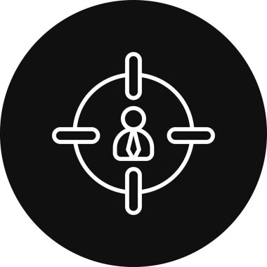 Soyut arkaplanda kullanıcı simgesi izole edildi