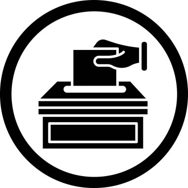 Oylama simgesinin illüstrasyon vektör tasarımı