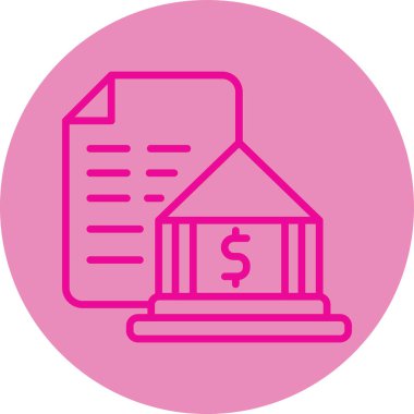 Para için. Web simgesi basit illüstrasyon