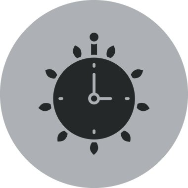 Modern bir saat simgesinin vektör çizimi