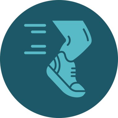 Benzersiz spor ayakkabı çizgisi vektör simgesi