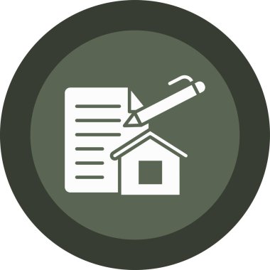 ev sigortası simgesi, vektör illüstrasyonu