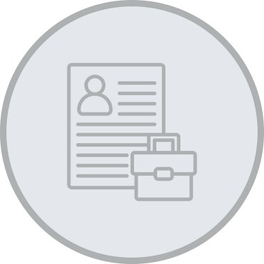 belge vektör çizgisi simgesi