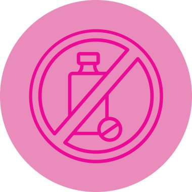 Yasak simge vektör illüstrasyonu