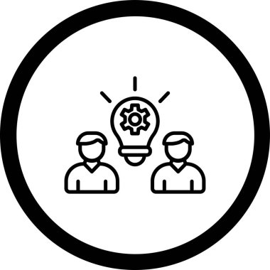 fikir simgesi, vektör illüstrasyonu