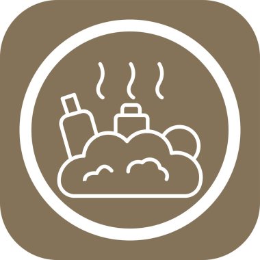 Bulut. Web simgesi basit illüstrasyon