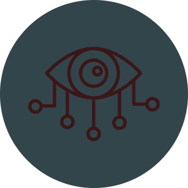 Göz simgesinin vektör illüstrasyonu