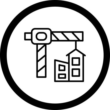 Yapı simgesinin vektör illüstrasyonu