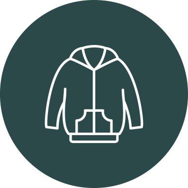 Eşsiz Ceket Vektörü Kabartma Simgesi