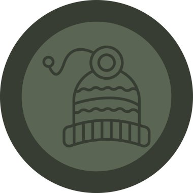 Kış şapkasının vektör illüstrasyonu