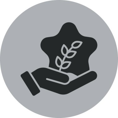 Bir yaprağın vektör simgesi çizimi