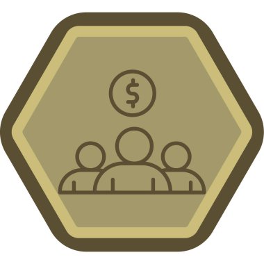 İş ikonu. vektör illüstrasyonu