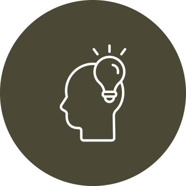 fikir web simgesi vektör illüstrasyonu