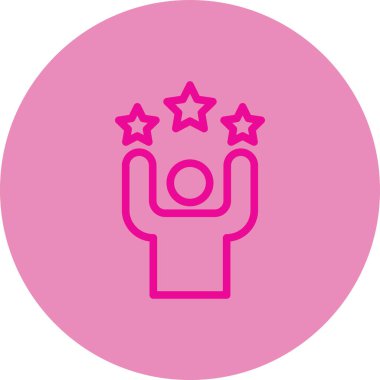 Bir yıldız simgesinin vektör illüstrasyonu