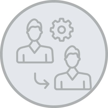 iş insanları simgesi vektör illüstrasyonu