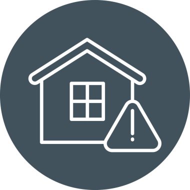 Ev simgesinin vektör illüstrasyonu