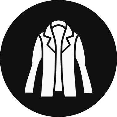 Ceket. Web simgesi basit illüstrasyon