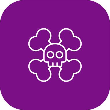 Kişisel ve ticari kullanım için kafatası simgesi.