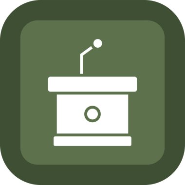 podyum web simgesi, vektör çizim