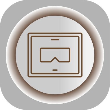 bir cep telefonunun vektör simgesi