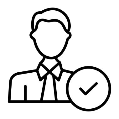 Çalışan simgesi, vektör illüstrasyonu