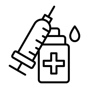 tıbbi ve sağlık çizgisi vektör simgeleri