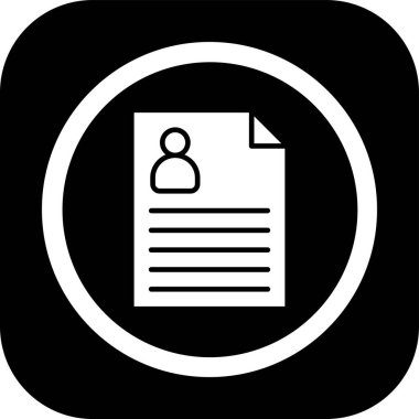 Belge modern simgesinin vektör illüstrasyonu