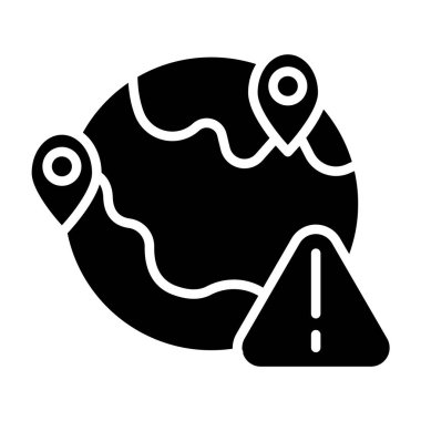 Harita PIN simgesi, basit tarzı