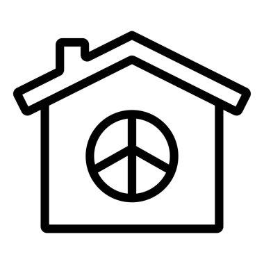 Ev simgesinin vektör illüstrasyonu