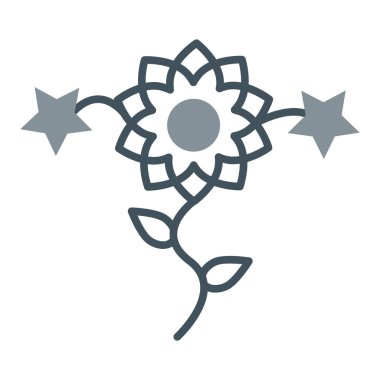 çiçek simgesi vektör illüstrasyonu