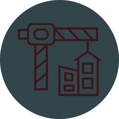 Yapı simgesinin vektör illüstrasyonu