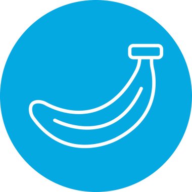 muz ikonu vektör çizimi