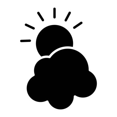 Bulut simgesi vektör illüstrasyonu