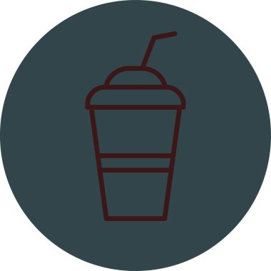 Kahve fincanı simgesinin vektör çizimi